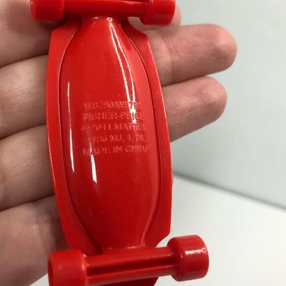 fisher price loving family doll house skateboard with attached helmet 2011 red - Picture 6 of 6